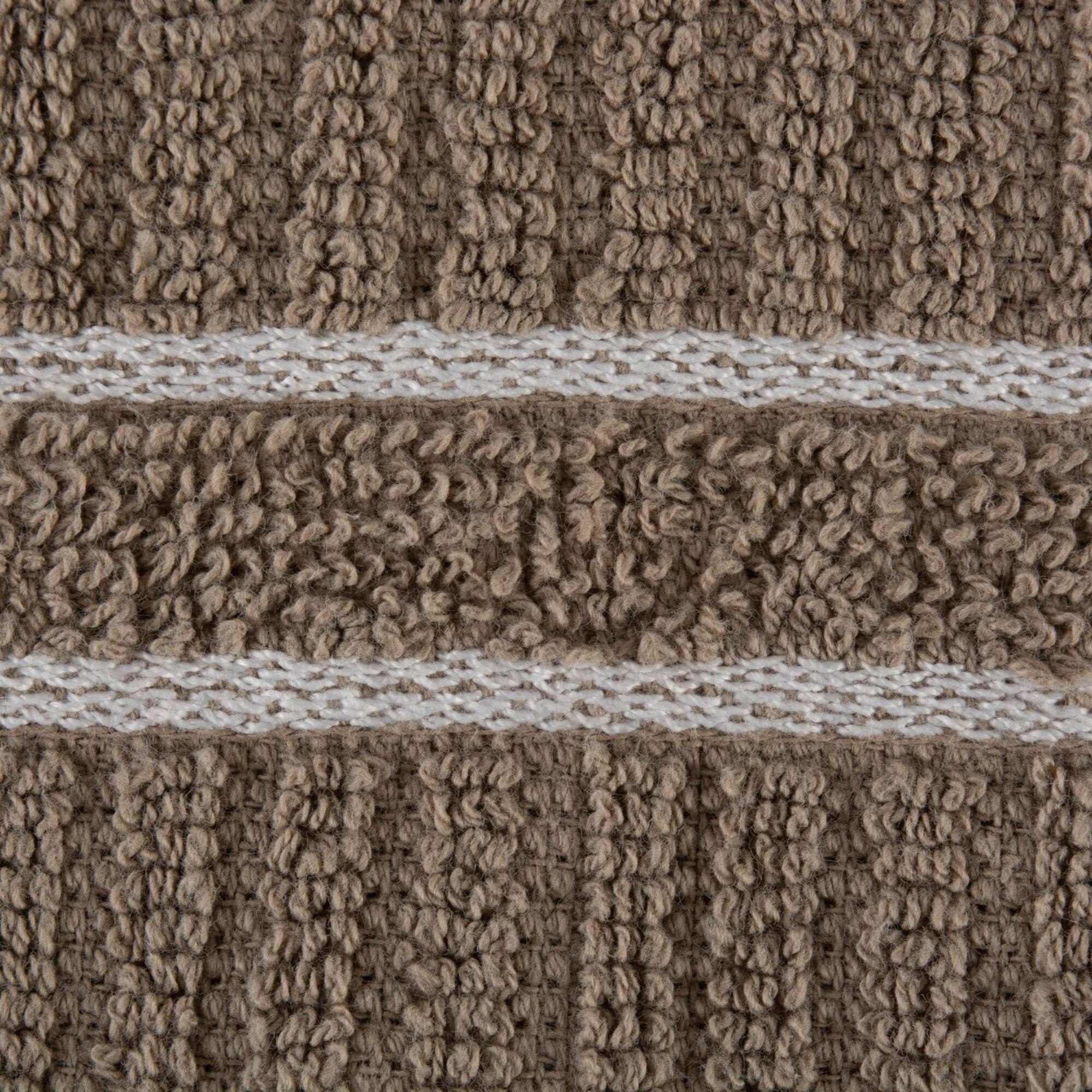 DII® J&M Mocha Ribbed Terry Dishtowel & Dishcloth Set